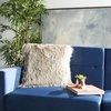 image:imageSafavieh Cali Shag Throw Pillow SilverBeige