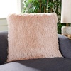 image:imageSafavieh Cali Shag Throw Pillow SilverBlush