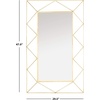 image:imageSafavieh Home Heath 47inch High Gunmetal Rectangle Decorative Accent MirrorGold