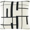 image:imageSAFAVIEH AZEEM 18x18 Pillow IvoryBlack
