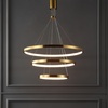image:imageSAFAVIEH Couture Lighting Collection Meranda Modern White 3Tier LED ChandelierGold