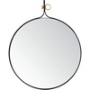 image:imageSAFAVIEH Home Chandlen Black Matte 30inch High Decorative Accent Mirror