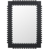 image:imageSAFAVIEH Home Collection  Brom 26 x 36 Rectangular Wall MirrorBlack