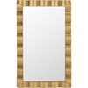 image:imageSAFAVIEH Home Collection  Nira Gold Rectangular Wall Mirror Sculpted Frame Decorative Accent MRR9035AGold