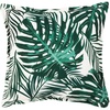 image:imageSAFAVIEH Home Collection Andala Tropical 18inch GreenWhite Decorative Accent Pillow PLS7155A1818