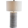 image:imageSAFAVIEH Lighting  Melina 285Inch Table Lamp Set of 2  Bone  Cylinder Textured Stripe Design  Ideal for Living Room Bedroom Entryway Home Office  LED Bulbs Included TBL4121BSET2White
