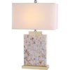 image:imageSAFAVIEH Lighting  Tory 245Inch Shell Table Lamp Set of 2  Coastal Sculpted Body Design  Ideal for Living Room Bedroom Entryway Home Office  LED Bulbs Included LIT4107ASET2