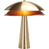 image:imageSAFAVIEH Lighting Collection  Rafaela Brass Metal Table Lamp 18 Modern Accent Light with Double Dome Shade G9 Bulb Compatible TBL2033ABrass