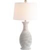 image:imageSAFAVIEH Lighting Collection Bentlee Rustic Grey 30inch Bedroom Living Room Home Office Desk Nightstand Table Lamp Set of 2 LED Bulbs IncludedGray