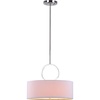 image:imageSAFAVIEH Lighting Collection Debonair Modern Chrome Ring 18inch Diameter Adjustable Pendant Light Fixture LED Bulbs Included