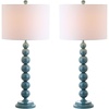 image:imageSAFAVIEH Lighting Collection Jenna Modern Contemporary Orange Stacked Ball 32inch Bedroom Living Room Home Office Desk Nightstand Table Lamp Set of 2 LED Bulbs IncludedMarine Blue