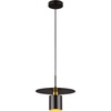 image:imageSAFAVIEH Lighting Collection Mynoby BlackBrass Adjustable Pendant Hanging Light Fixture Ideal for Dining Room Kitchen Island Entryway LED Bulb Included