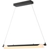 image:imageSAFAVIEH Lighting Collection Tyto Black LED Linear Pendant Hanging Light Fixture Ideal for Dining Room Kitchen Island Entryway