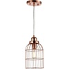image:imageSAFAVIEH PND4036A Lighting Cannelle Adjustable Copper LED Bulb Included Pendant