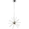 image:imageSAFAVIEH PND4103A Lighting Collection Gema Chrome and Clear Sputnik Adjustable 22inch LED Pendant
