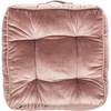 image:imageSAFAVIEH Primrose Glam 18inch Blush Pink Velvet Square Floor Pillow 0Pink