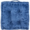 image:imageSafavieh Belia Glam 18inch Light Grey Velvet Square Floor PillowBlue