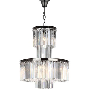 image:imageSAFAVIEH Couture Collection Maribel Art Deco Glam Onyx Crystal Chandelier