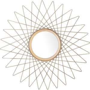 image:imageSAFAVIEH Home Bilsons Gold Sunburst Round 23inch Decorative Accent Mirror