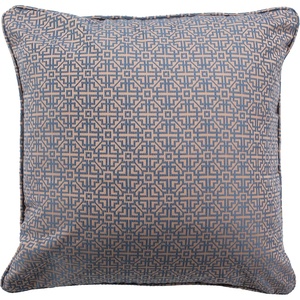 image:imageSAFAVIEH Home Caitria Blue and Tan 20inch Decorative Pillow Pillow