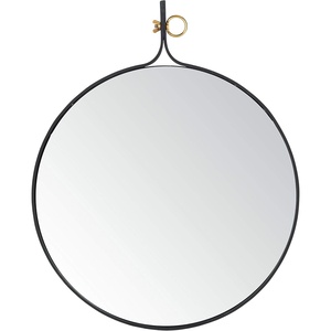 image:imageSAFAVIEH Home Chandlen Black Matte 30inch High Decorative Accent Mirror