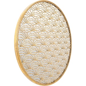 image:imageSAFAVIEH Home Chanti Gold Foil 30inch Decorative Accent Mirror