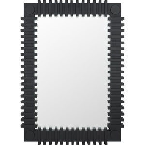 image:imageSAFAVIEH Home Collection  Brom 26 x 36 Rectangular Wall MirrorBlack