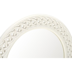 image:imageSAFAVIEH Home Collection Braided Chain Mirror GoldAntique White