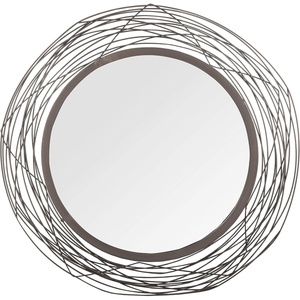 image:imageSAFAVIEH Home Nixie Black Round 29inch Decorative Accent Mirror