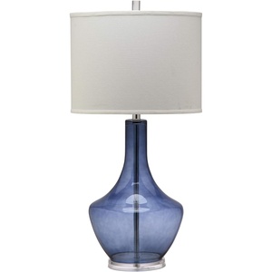image:imageSAFAVIEH Lighting  Mercury 345Inch Glass Table Lamp  Silver  Contemporary Tall Body Design  Ideal for Living Room Bedroom Entryway Home Office  LED Bulb Included LIT4141ALight Blue