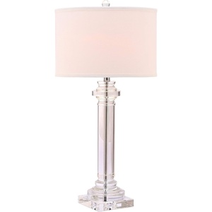image:imageSAFAVIEH Lighting  Nina 30Inch Crystal Column Table Lamp  Contemporary Slim Body Design  Ideal for Living Room Bedroom Entryway Home Office  LED Bulb Included LIT4166A