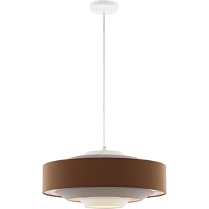 image:imageSAFAVIEH Lighting Collection Collelo BrownBeigeWhite Adjustable Pendant Hanging Light Fixture Ideal for Dining Room Kitchen Island Entryway LED Bulb Included