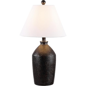 image:imageSAFAVIEH Lighting Collection Selna Dark Brown Table Lamp LED Bulb Included