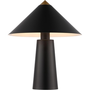 image:imageSAFAVIEH Lighting Collection Syuna BlackGold 17inch Table Lamp LED Bulb Included