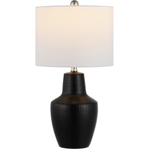 image:imageSAFAVIEH Lighting Collection Voetta Black 23inch Table Lamp LED Bulb Included