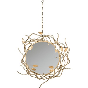 image:imageSAFAVIEH MIR4062A Home Collection Wreath Mirror Antique Gold