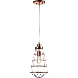 image:imageSAFAVIEH PND4037A Lighting Collection Henni Modern Industrial 888inch Rose Gold Pendant 168 H