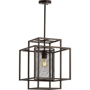 image:imageSAFAVIEH PND4065A Lighting Case Adjustable Dark Grey LED Bulb Included Pendant