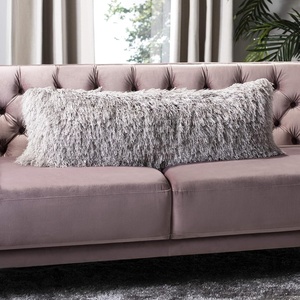 image:imageSAFAVIEH Pillow Collection Shag Modish 20 Throw Metallic BronzeMetallic Silver