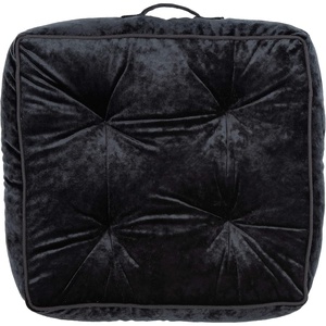 image:imageSAFAVIEH Primrose Glam 18inch Blush Pink Velvet Square Floor Pillow 0Black