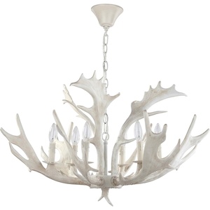 image:imageSafavieh Lighting Collection Birch 30 Antler White Chandelier