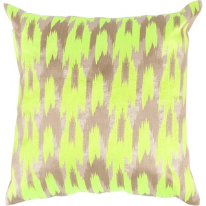 image:imageSafavieh Pillow Collection Throw Pillows 20 by 20Inch Boho Chic Metallic Silver Set of 2Neon  Citrus