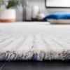 image:imageSAFAVIEH Abstract Collection Area Rug  5 x 8 Black amp Ivory Handmade Wool Ideal for High Traffic Areas in Living Room Bedroom ABT478ZBlueIvory