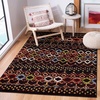image:imageSAFAVIEH Amsterdam Collection Area Rug  9 x 12 Ivory amp Multi Moroccan Boho Design NonShedding amp Easy Care Ideal for High Traffic Areas in Living Room Bedroom AMS108KBlackMulti