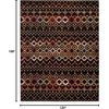 image:imageSAFAVIEH Amsterdam Collection Area Rug  9 x 12 Ivory amp Multi Moroccan Boho Design NonShedding amp Easy Care Ideal for High Traffic Areas in Living Room Bedroom AMS108KBlackMulti
