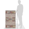 image:imageSAFAVIEH Amsterdam Collection Area Rug  9 x 12 Ivory amp Multi Moroccan Boho Design NonShedding amp Easy Care Ideal for High Traffic Areas in Living Room Bedroom AMS108KLight GreyMulti