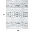 image:imageSAFAVIEH Amsterdam Collection Area Rug  9 x 12 Ivory amp Multi Moroccan Boho Design NonShedding amp Easy Care Ideal for High Traffic Areas in Living Room Bedroom AMS108KIvoryGrey