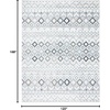 image:imageSAFAVIEH Amsterdam Collection Area Rug  9 x 12 Ivory amp Multi Moroccan Boho Design NonShedding amp Easy Care Ideal for High Traffic Areas in Living Room Bedroom AMS108KIvoryGrey