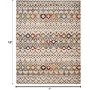 image:imageSAFAVIEH Amsterdam Collection Area Rug  9 x 12 Ivory amp Multi Moroccan Boho Design NonShedding amp Easy Care Ideal for High Traffic Areas in Living Room Bedroom AMS108KIvoryMulti
