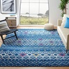 image:imageSAFAVIEH Amsterdam Collection Area Rug  9 x 12 Ivory amp Multi Moroccan Boho Design NonShedding amp Easy Care Ideal for High Traffic Areas in Living Room Bedroom AMS108KNavyTurquoise